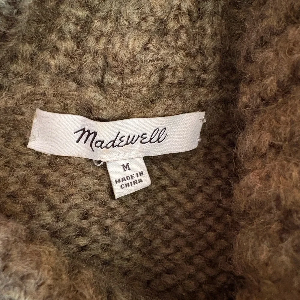 Madewell cable knit turtleneck sweater size M - Picture 4 of 6